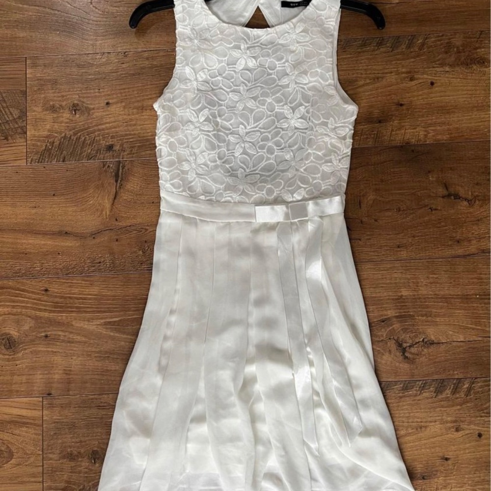 White Backless Dress